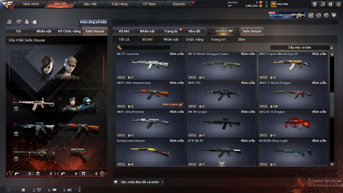 shop acc cf uy tin gia re